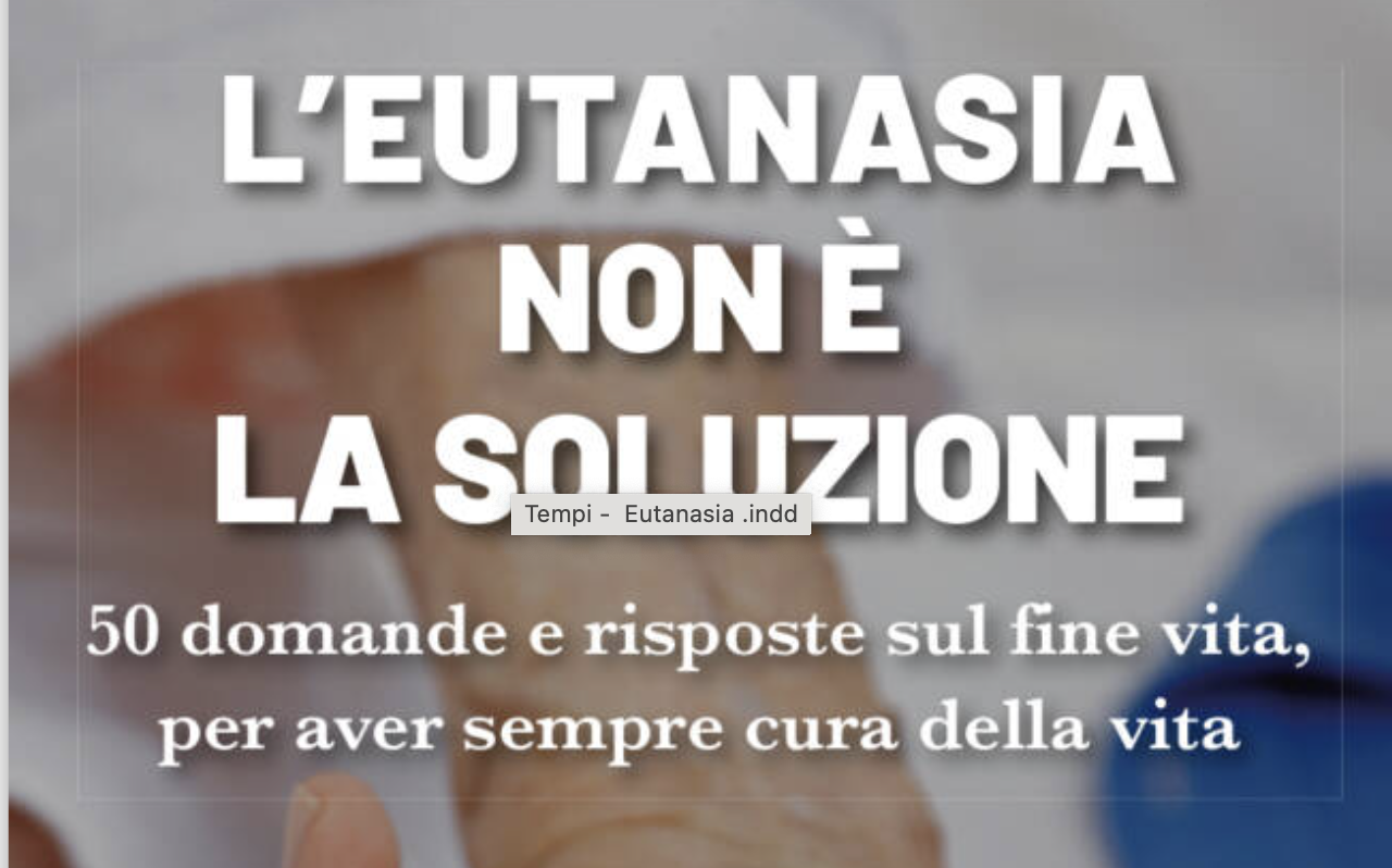 L'eutanasia non è la soluzione